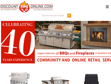 Tablet Screenshot of discountbbqonline.com